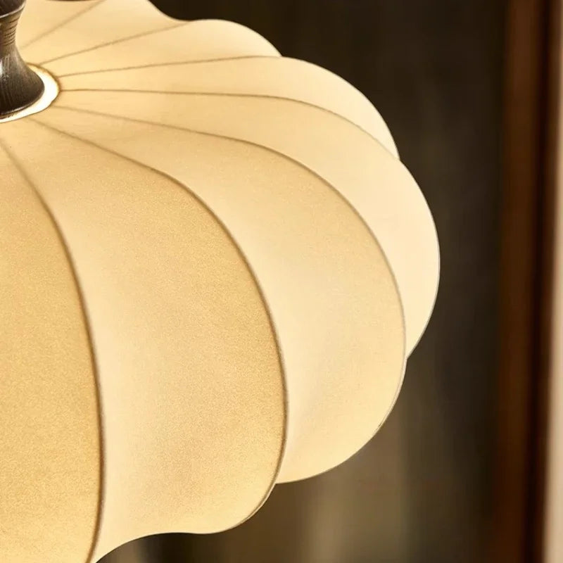 Axyaa Retro Fabric Wood Chandelier Classic Pendant Light Collection