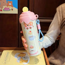 Axyaa Kawaii Ice Cream Stainless Steel Thermos - Portable Thermal Cup