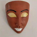 Axyaa Face Flower Pot Vase Resin Craft Wall Decoration