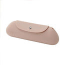 Axyaa Magnetic Closure Silicone Cosmetic Bag for Travel with Brush Pouch