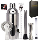 Axyaa Stainless Steel Cocktail Shaker Set with Stand