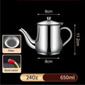 Axyaa Stainless Steel Oil Pot Flask for Kitchen Oil Storage and Dispensing