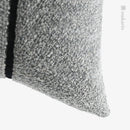 Axyaa Luxury Gray Black Stitching Bedside Cushion for Bedroom, Living Room, and Dining Room