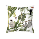 Axyaa Tropical Jungle Animals Pillowcases 45x45 cm Home Decor Sofa Cushion Cover