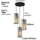 Axyaa Retro Crystal Pendant Light for Home Dining Table - Minimalist Branded Hanging Lamp