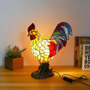 Axyaa Bear Table Lamp Stained Glass Decoration for Living Room Bedroom Children's Room