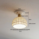 Axyaa Ceramic LED Ceiling Lamp for Indoor Lighting - Semi-Circular Design