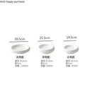 Axya Round Vegetable Plate for Hotel Restaurant Clubhouse Cold Dish, Kitchen Tableware