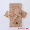 Axyaa Coral Fleece Towel Bath Set - Solid Color Simple Combination - Hot Sale