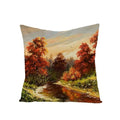 Axyaa Maple Leaf Sunflower Pillowcase for Living Room Bedroom Decor, 45*45cm