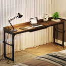 Axyaa Queen Size Overbed Table with Adjustable Tilt Stand, Mobile Laptop Cart.