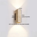Axyaa Yellow Travertine Stone LED Wall Light - Indoor Luxury Home Decor