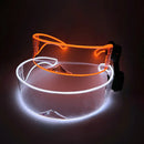 Axyaa Glowing LED Glasses for Halloween Cosplay and Christmas Parties