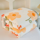Axyaa Cartoon Pattern Flannel Blanket: Cozy Soft Plush Lightweight Throw for Sofa