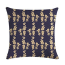 Axyaa Floral Bird Linen Pillowcase 45*45cm for Home Decor and Comfort