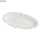 Axyaa Ceramic Fish Plate with Irregular Flower Edge - Molecular Tableware
