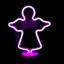 Axyaa Neon Pineapple Coconut Tree Night Light: Bar Bedroom Decor & Party Lamp