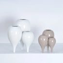 Axyaa Ceramic Bubble Vase Set - Abstract Handicraft Flower Arranger