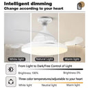 Axyaa Ceiling Fan Light with Remote Control and Dimming