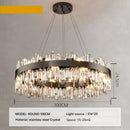 Axyaa Gold Crystal Chandelier: Modern Dimmable Rectangle Ceiling Light for Kitchen, Dining, Living Room