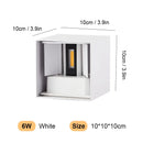 Axyaa Aluminum LED Wall Lamp IP65 Waterproof Outdoor 12W24W Interior Light