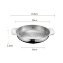 Axyaa Stainless Steel Seafood Rice Pot with Handle, Korean Ramen Cookware