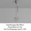 Axyaa Glass Saucer Pendant Light for Bedroom Foyer, Dimmable Intelligent Home Lighting