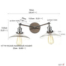 Axyaa 2-Light LED Wall Sconce with Pull Chain Switch for Coffee Bar, Bedroom, Bathroom