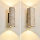 Axyaa Vintage LED Wall Lights for Living Room, Bathroom, Bedroom - Columnar Stone Design