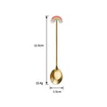Axyaa Stainless Steel Cartoon Spoon Set - Coffee Dessert Ice Cream Gold Cutlery