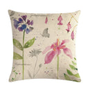 Axyaa Cartoon Plant Pillowcase 45x45cm - Decorative Sofa Cushion Cover