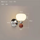 Axyaa Acrylic Ball LED Wall Light: Modern, Chrome Metal Sconce Lamp for Bedroom, Stairs