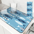 Axyaa Diatom Mud Kitchen Drain Pads - Sea Fish Absorbent Tableware Mat
