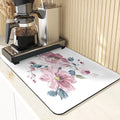 Axyaa Chinese Style Flowers Pattern Cup Mat Set for Dining Table