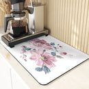 Axyaa Chinese Style Flowers Pattern Cup Mat Set for Dining Table