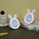 Axya Kids Rabbit Alarm Clock with Dimmable LED Night Light