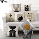 Axyaa Abstract Pattern Cushion Cover - 45*45cm Polyester Pillowcase