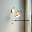 Axyaa Copper Canopy LED Wall Light Fixture Bedroom Sconce White Ceramic Nordic Modern