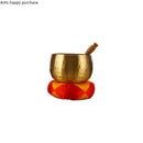 Axya Brass Buddha Sound Bowl: Tibetan Singing Bowl for Meditation & Yoga.