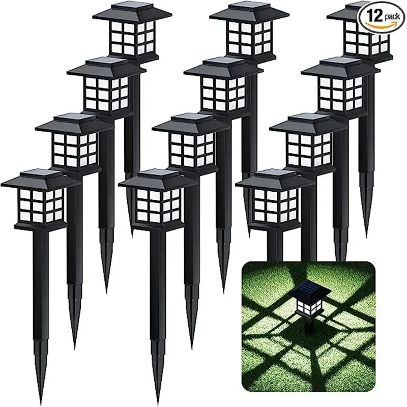 Axyaa Solar LED Pathway Lights - Outdoor Waterproof Garden Decor for Landscape Yard