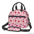Axyaa Strawberry Lunch Bag Insulated Cooler Tote for School, Work, Picnic & Travel