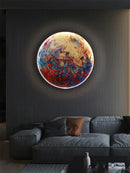 Axyaa Nordic Earth Mural LED Wall Lamps - Modern Planet Art Decor Lighting