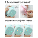 Axyaa Night Light Alarm Clock Voice Controlled Thermometer