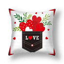 Axyaa Nordic Love Pillowcase 45x45cm - Home Decorative Throw Pillow Cover