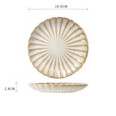 Axyaa Retro Ceramic Vegetable Plate - High Value Round Tableware