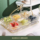 Axyaa Divided Fruit Plate for Living Room Tea Table Snacks Home Decor