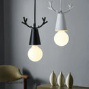 Axya Deer Horn LED Pendant Chandelier: Luxury Iron Art Lighting for Home Decor