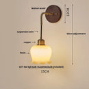 Axyaa Nordic LED Wall Lamp Walnut Wood Bar Porch Stair Light Adjustable Luminaire