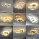Axyaa Nordic LED Ceiling Chandelier for Living Room Bedroom Restaurant Lighting