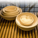 Axyaa Rattan Banneton Bread Basket - Handmade Dough Fermentation Wicker Bowl for Sourdough